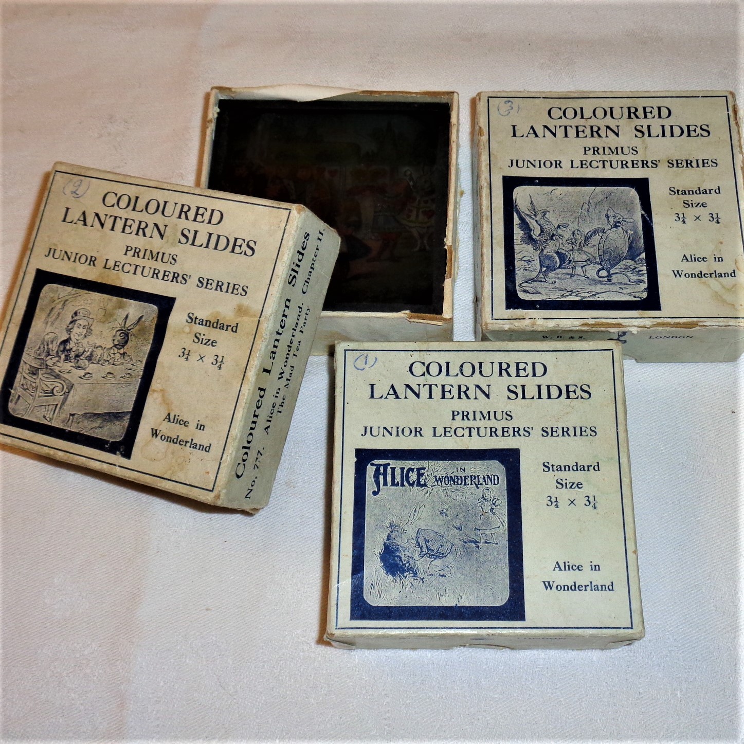 Alice in Wonderland - magic lantern slides